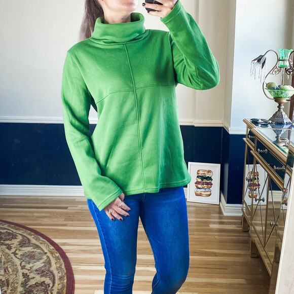 Misslook green long sleeve turtleneck sweater - Picture 1 of 7